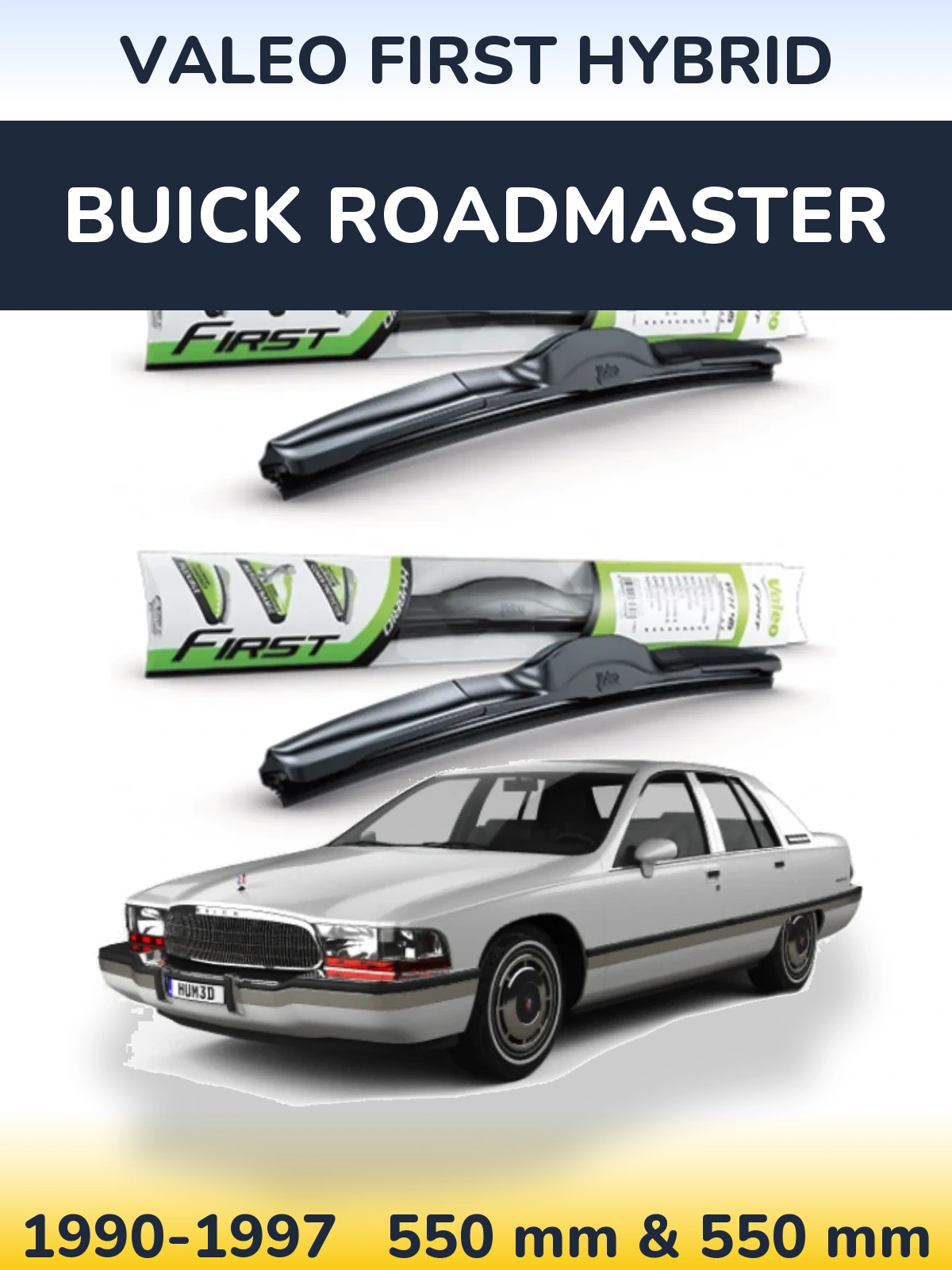 Torkarblad Valeo First Hybrid för Buick Roadmaster
