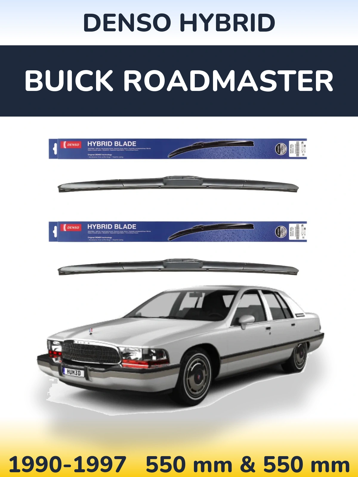 Torkarblad Denso Hybrid för Buick Roadmaster
