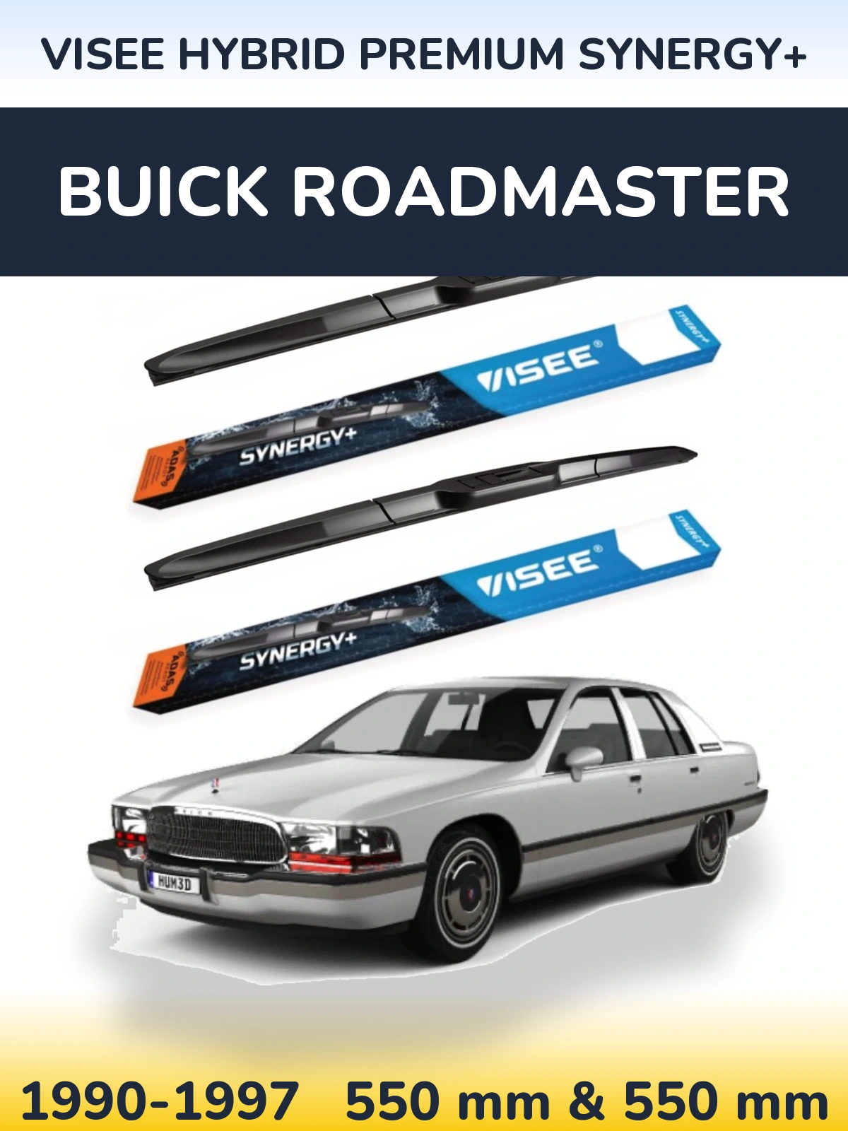 Torkarblad VISEE HYBRID PREMIUM SYNERGY+ för Buick Roadmaster