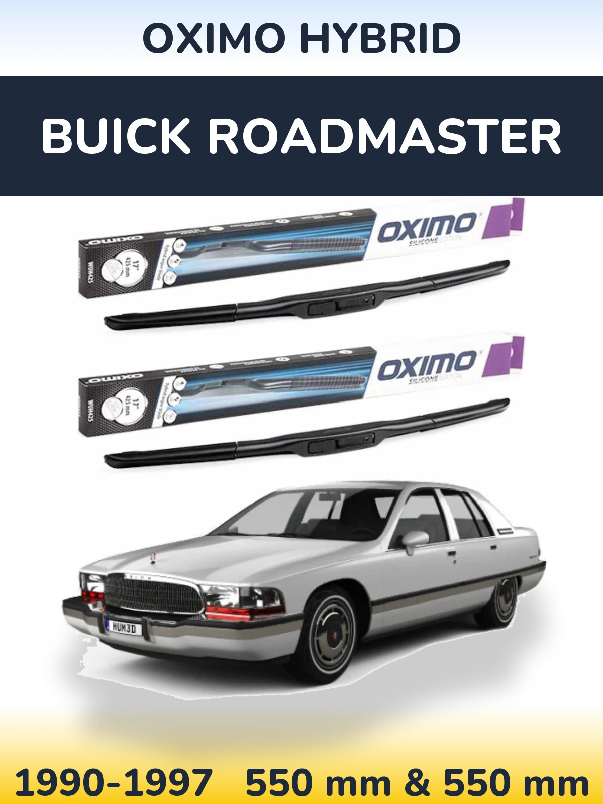 Torkarblad Oximo Hybrid för Buick Roadmaster