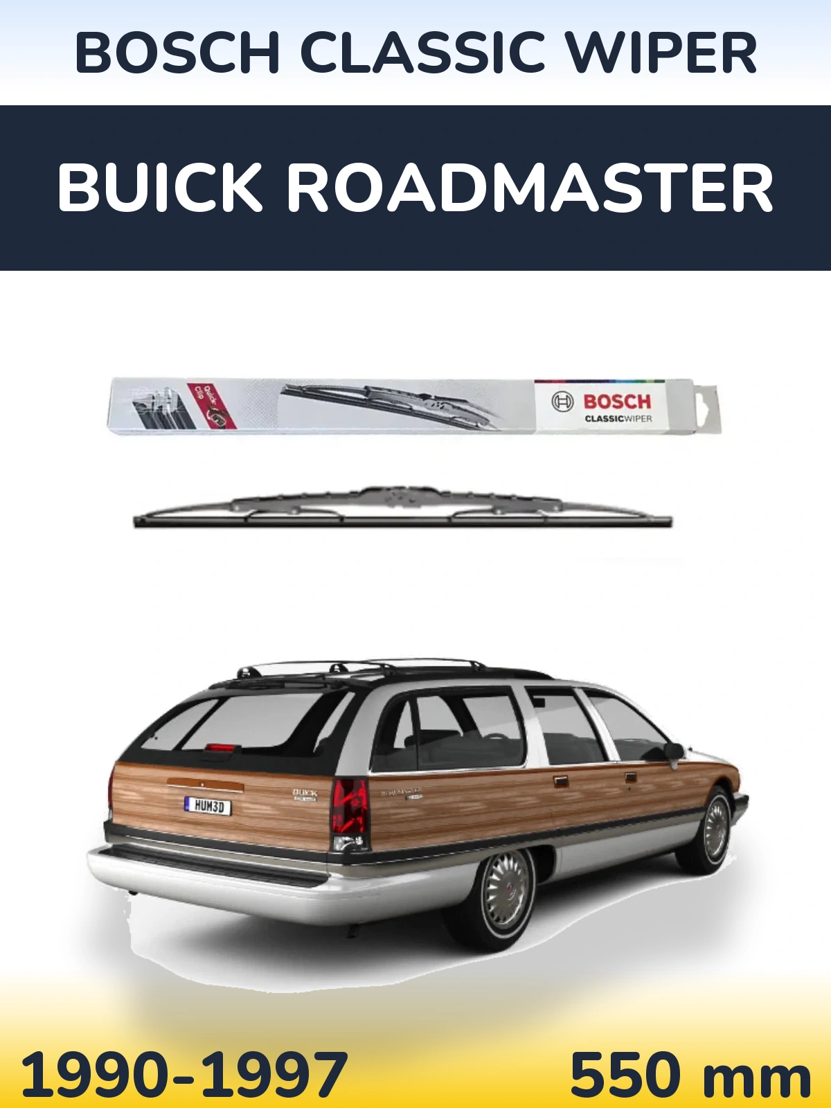 Torkarblad BOSCH Classic Wiper för Buick Roadmaster