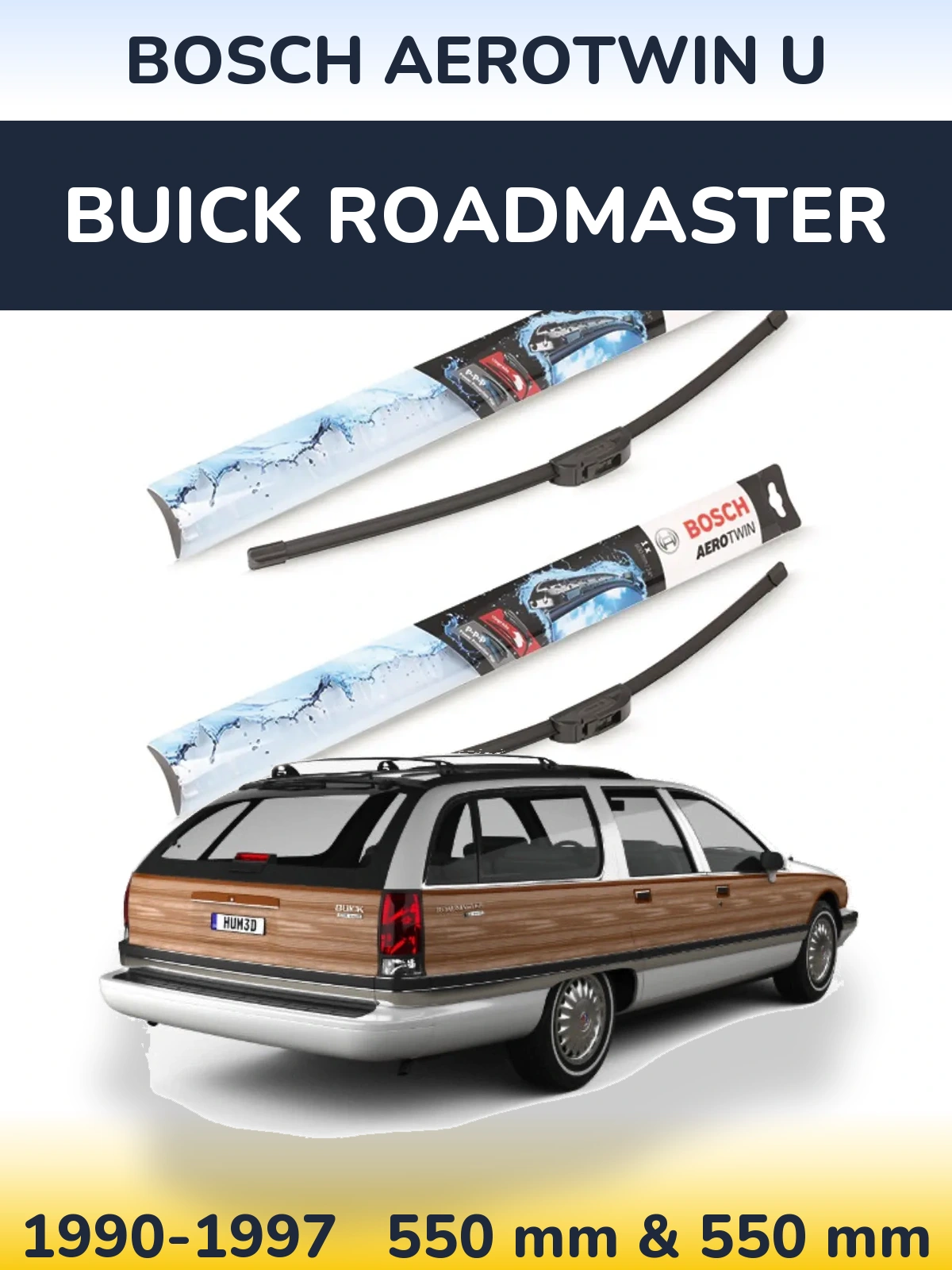 Torkarblad BOSCH AeroTwin U för Buick Roadmaster