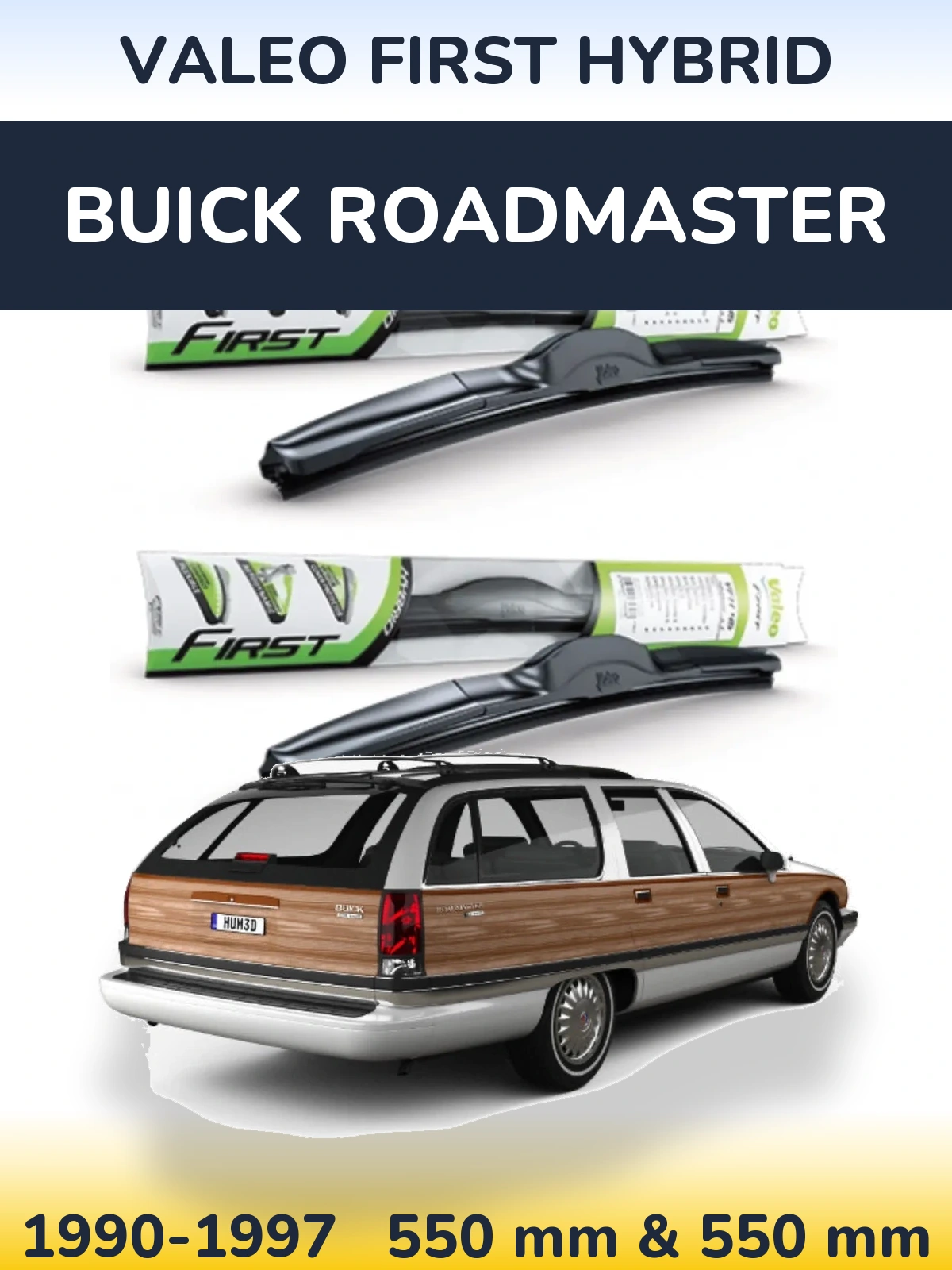 Torkarblad Valeo First Hybrid för Buick Roadmaster