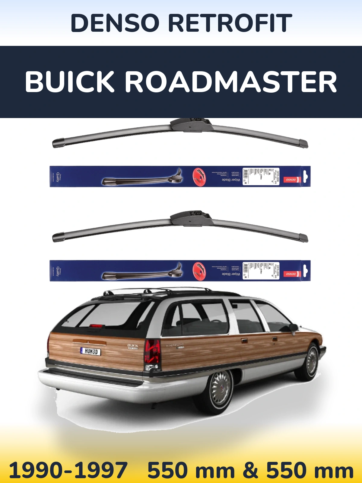 Torkarblad Denso Retrofit för Buick Roadmaster