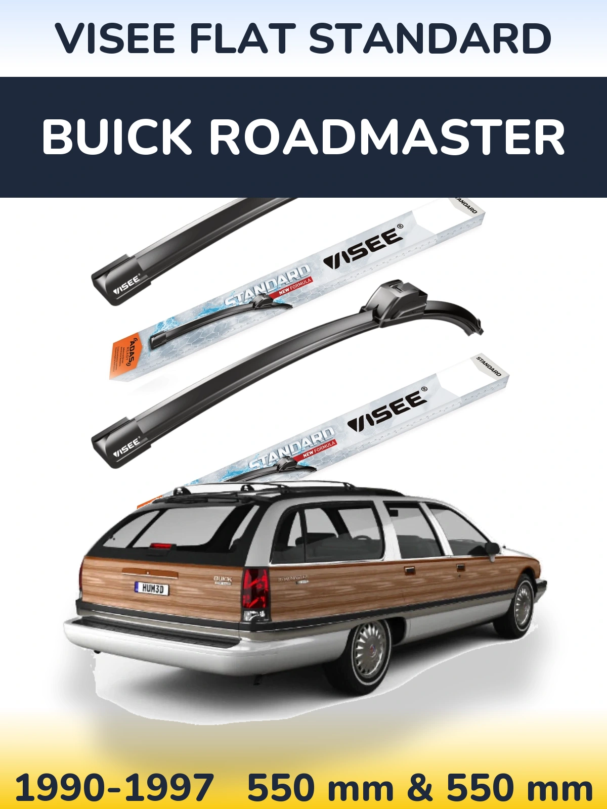 Torkarblad VISEE FLAT STANDARD för Buick Roadmaster