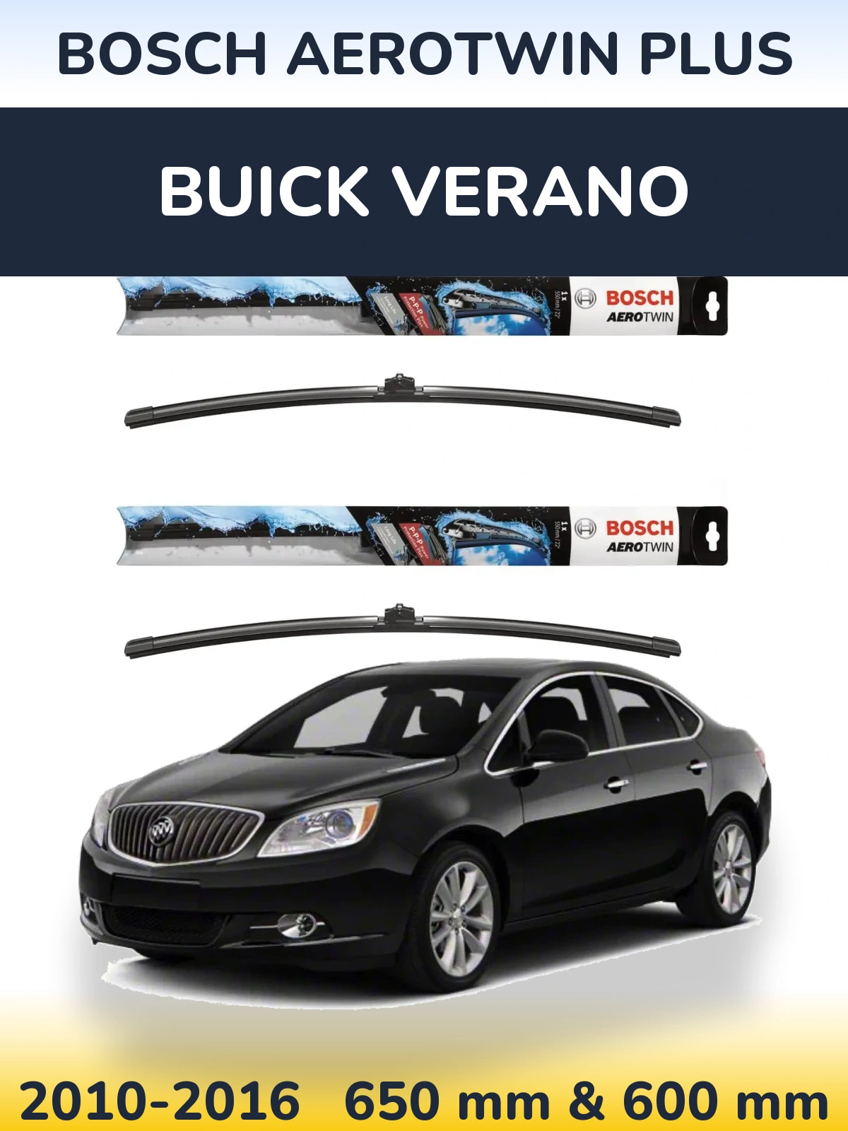 Torkarblad BOSCH AeroTwin Plus för Buick Verano