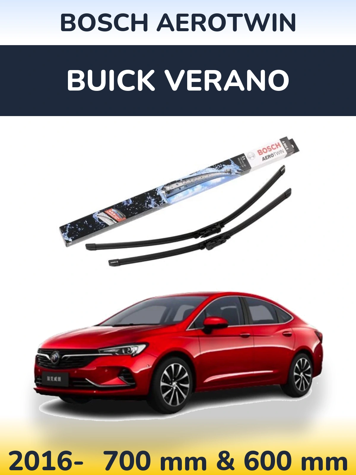 Torkarblad BOSCH AeroTwin för Buick Verano