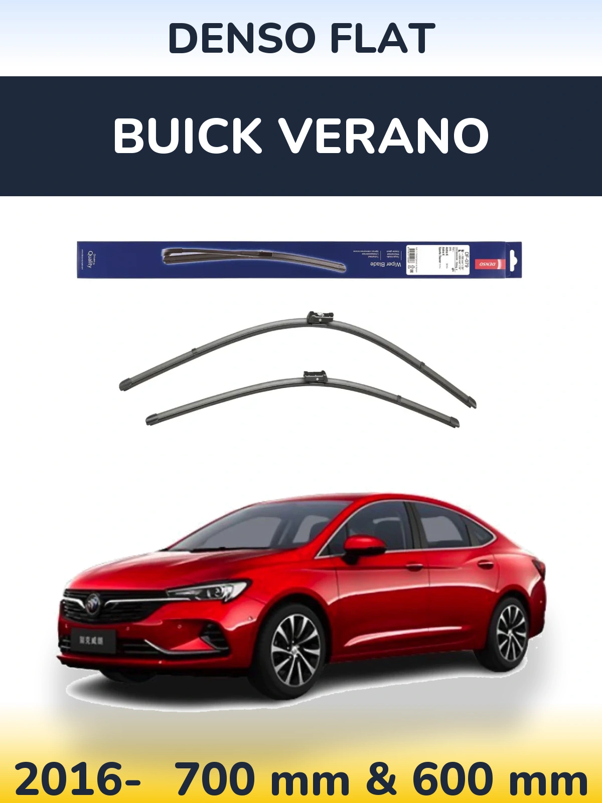 Torkarblad Denso Flat för Buick Verano