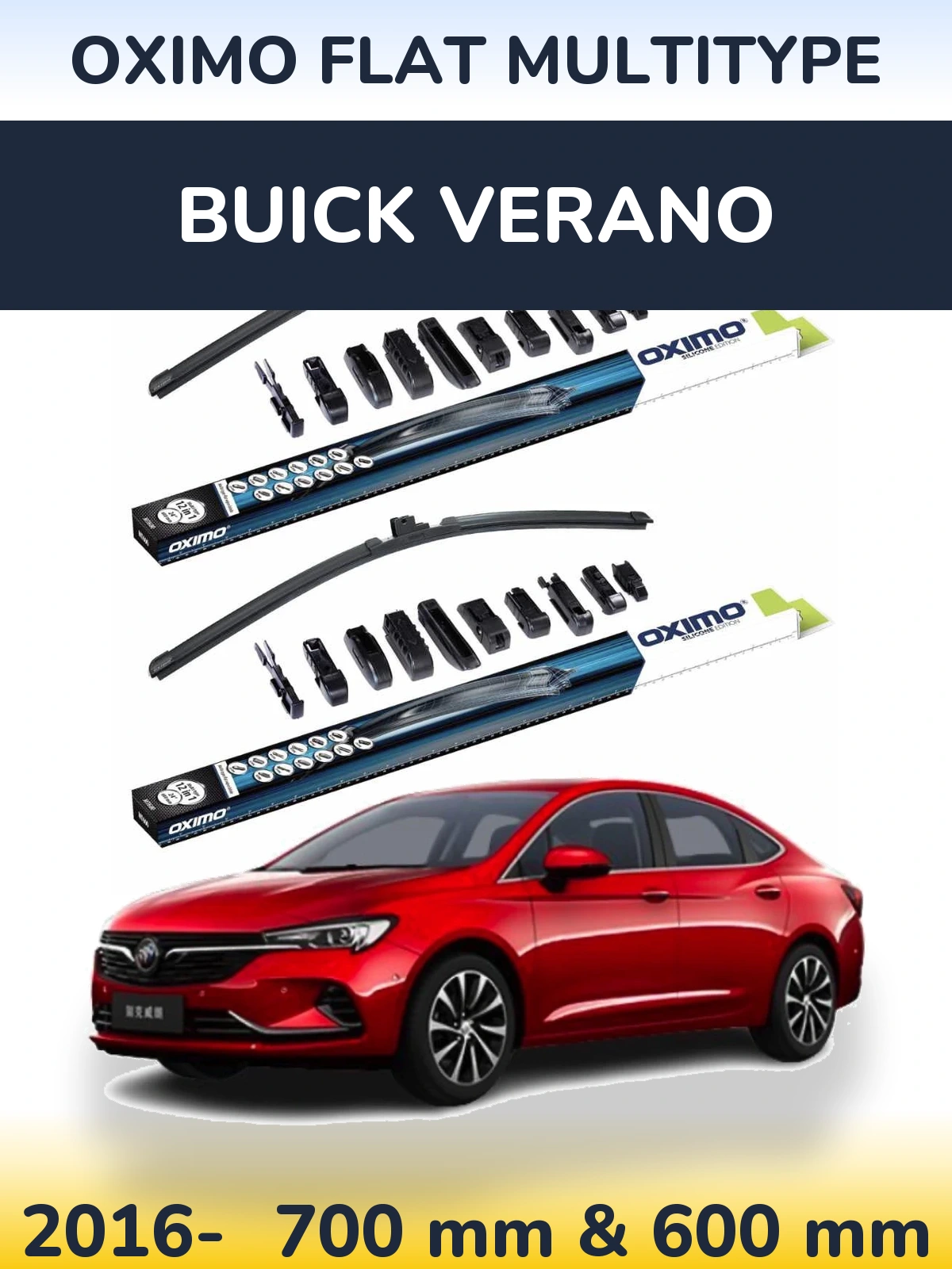 Torkarblad Oximo Flat MultiType för Buick Verano