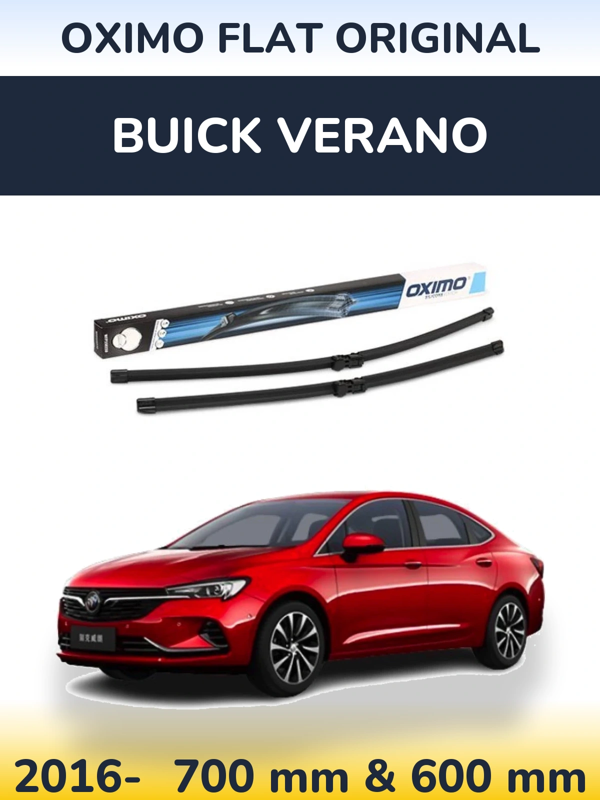 Torkarblad Oximo Flat Original för Buick Verano