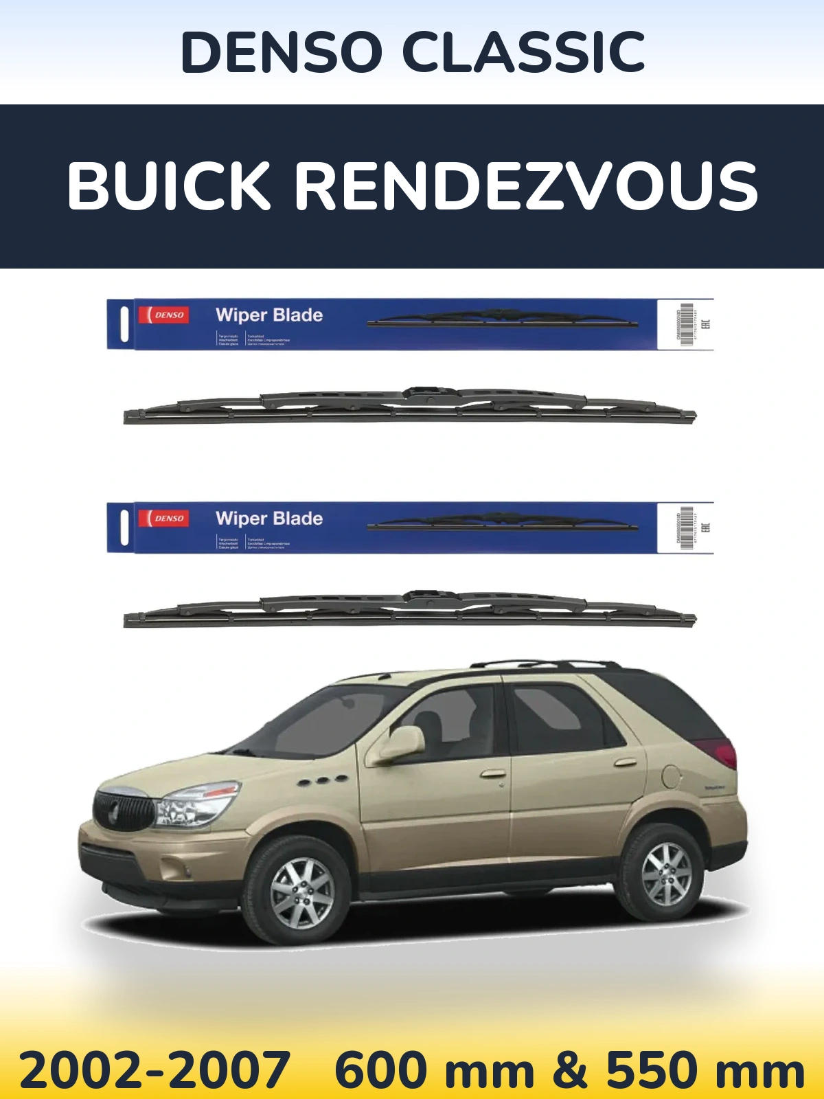 Torkarblad Denso Classic för Buick Rendezvous