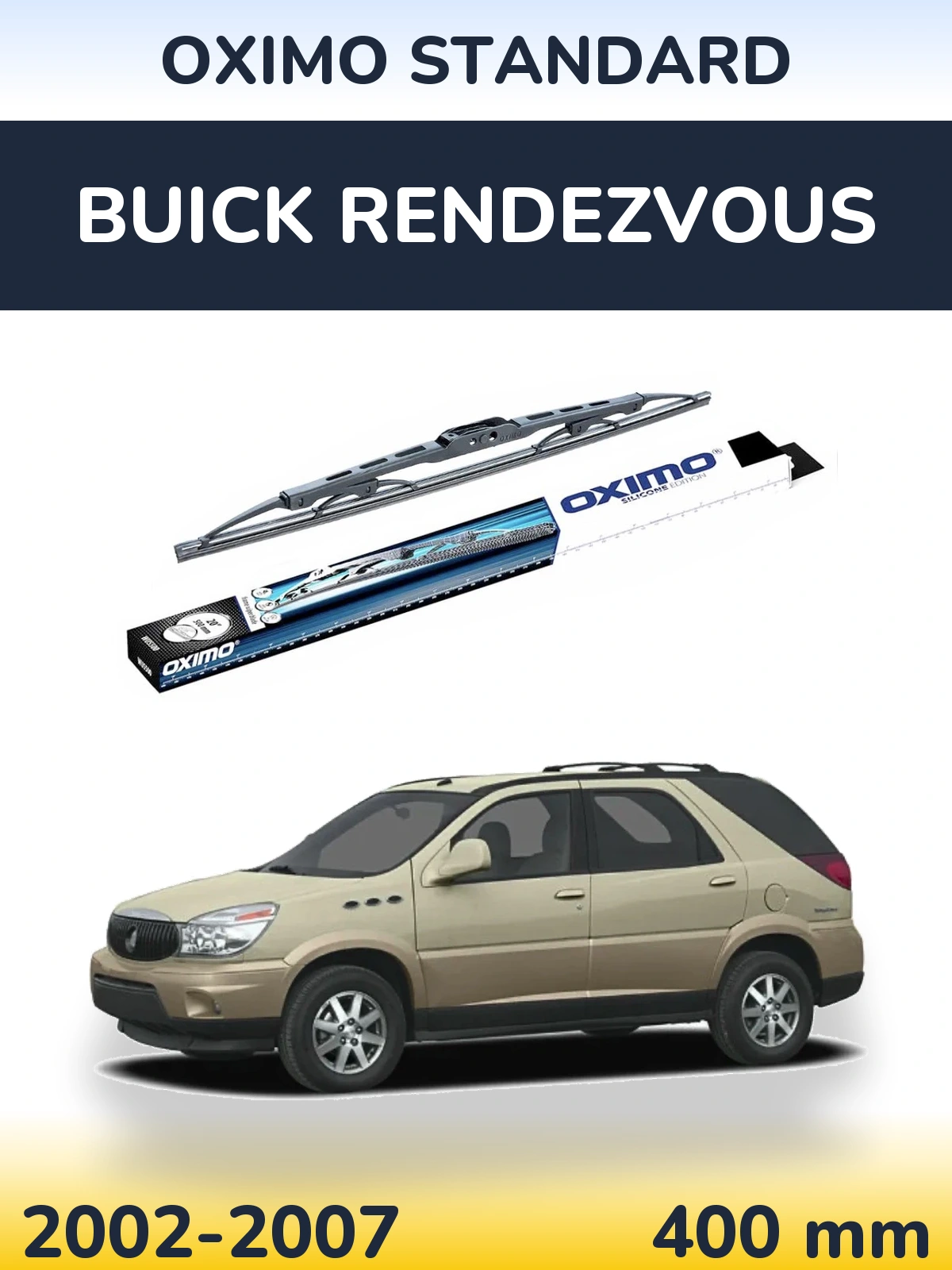 Задня щітка Oximo Standard 400 мм для Buick Rendezvous 2002-2007