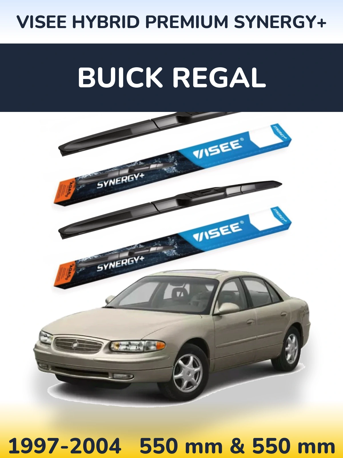 Torkarblad VISEE HYBRID PREMIUM SYNERGY+ för Buick Regal