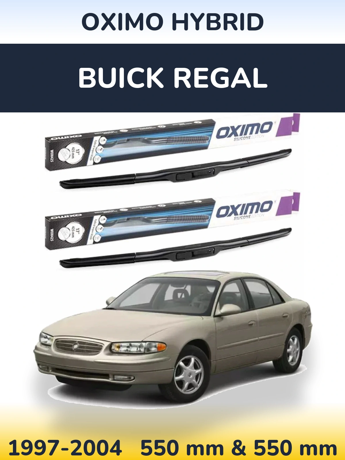 Torkarblad Oximo Hybrid för Buick Regal