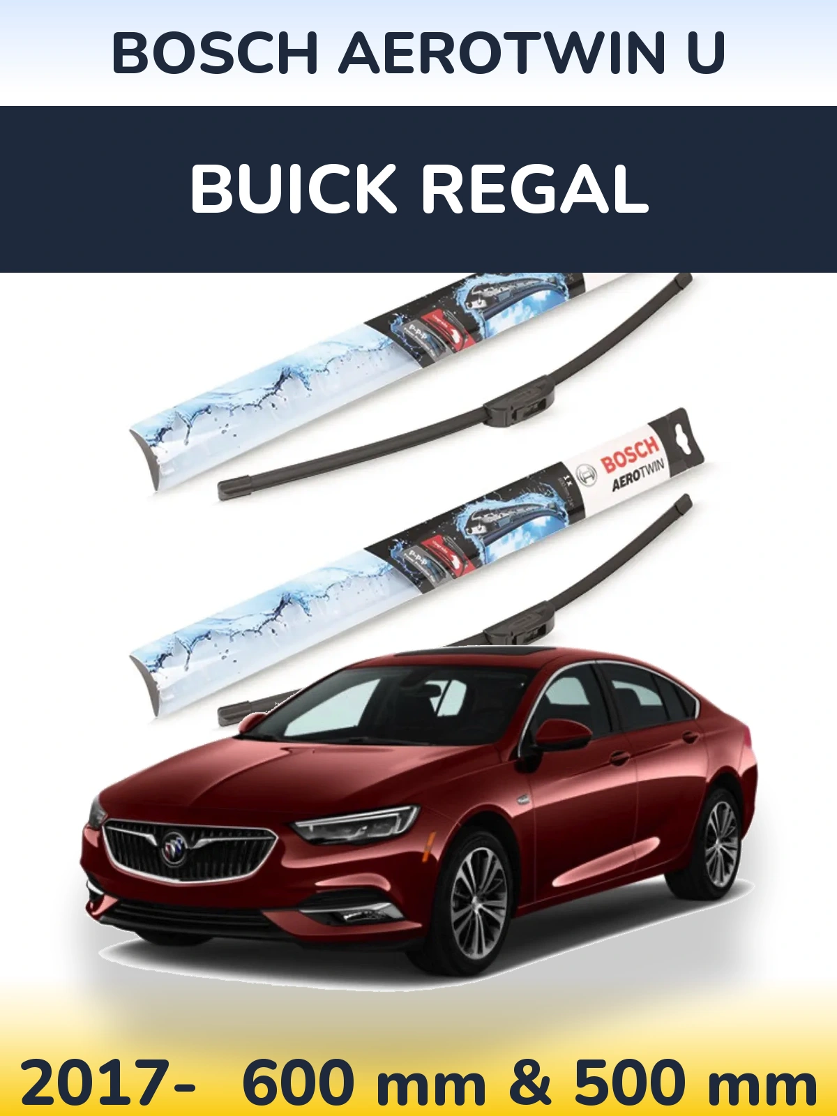 Torkarblad BOSCH AeroTwin U för Buick Regal