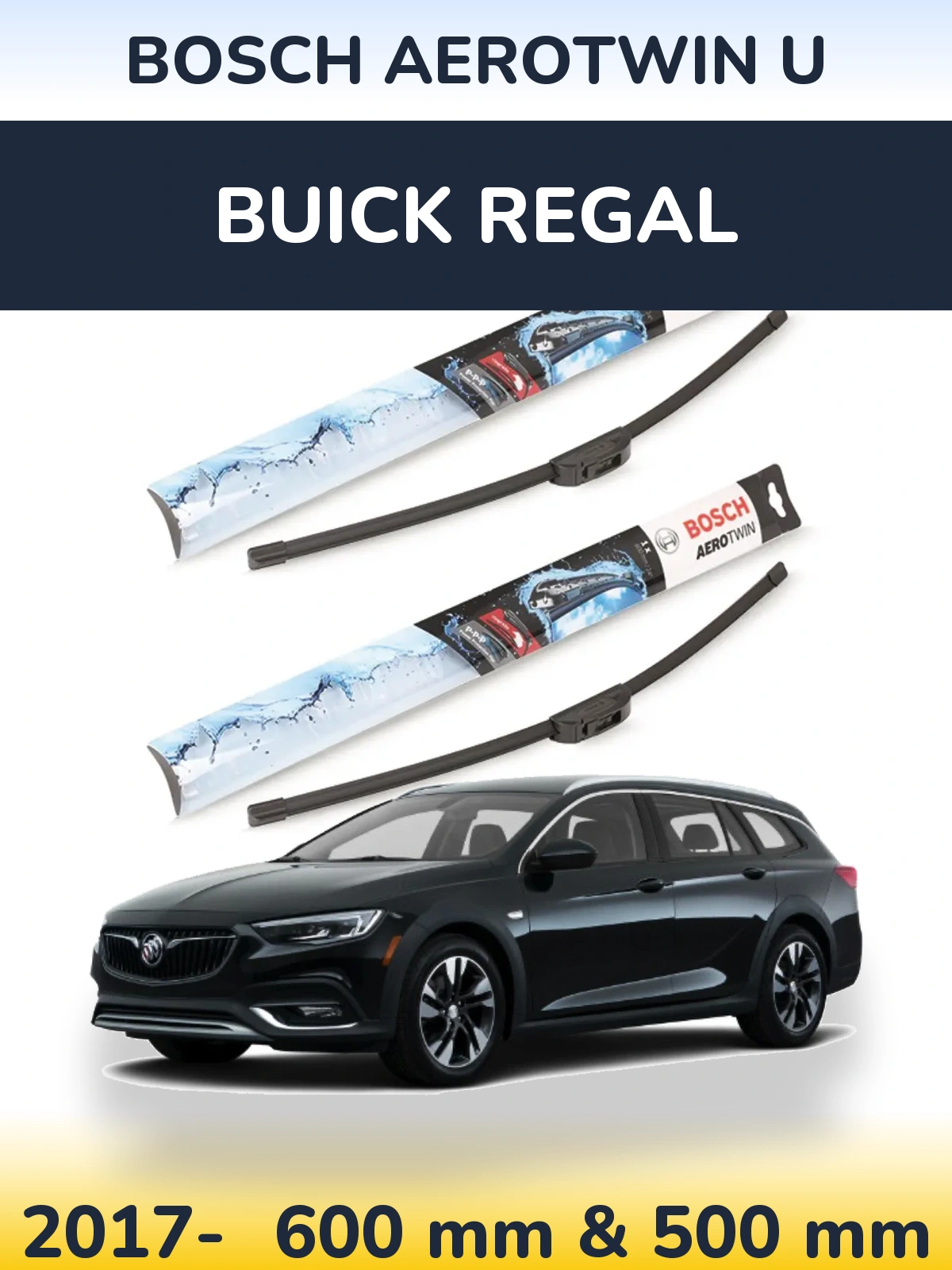 Torkarblad BOSCH AeroTwin U för Buick Regal