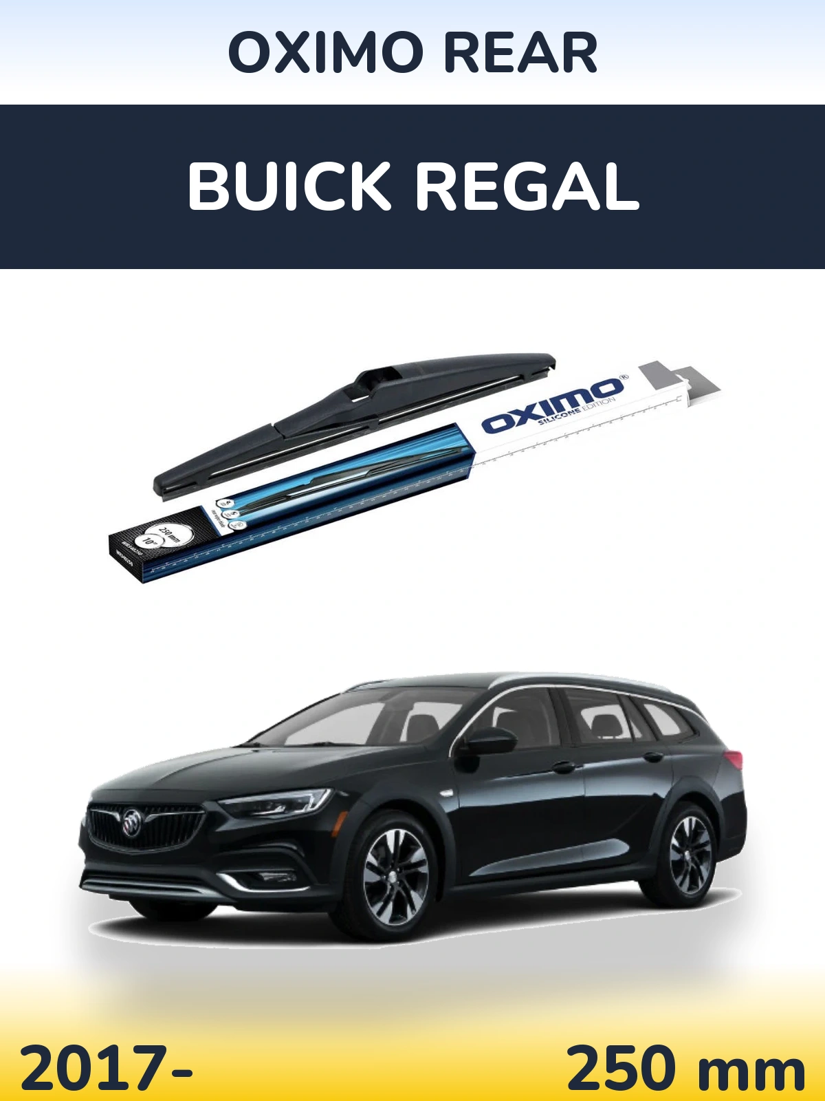 Rear wiper blade Oximo Rear 250 mm for Buick Regal 2017-2026