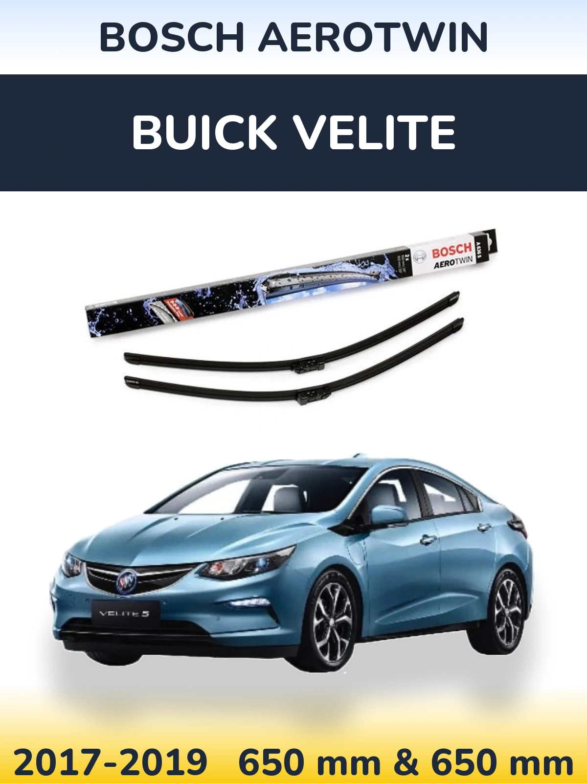 Torkarblad BOSCH AeroTwin för Buick Velite