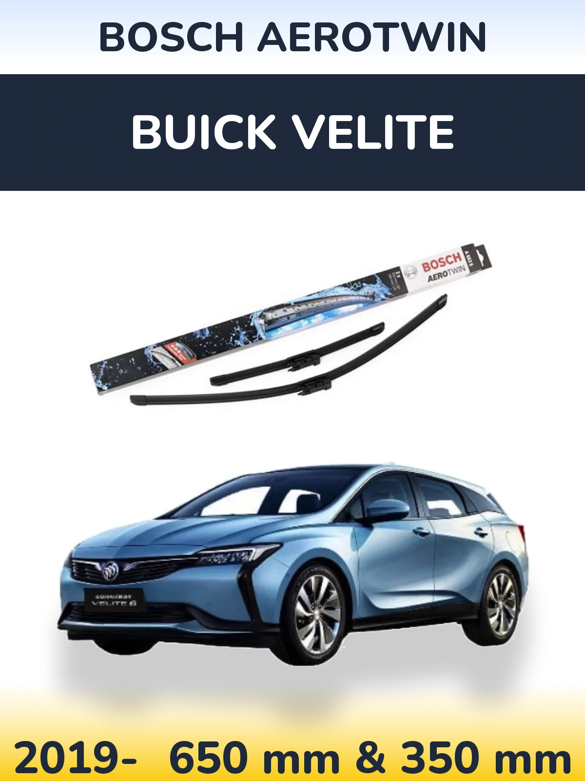 Torkarblad BOSCH AeroTwin för Buick Velite