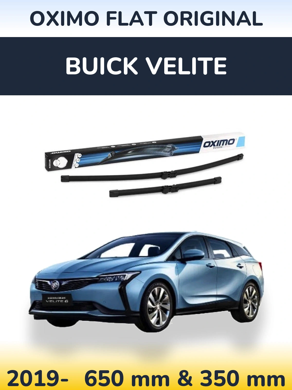 Torkarblad Oximo Flat Original för Buick Velite