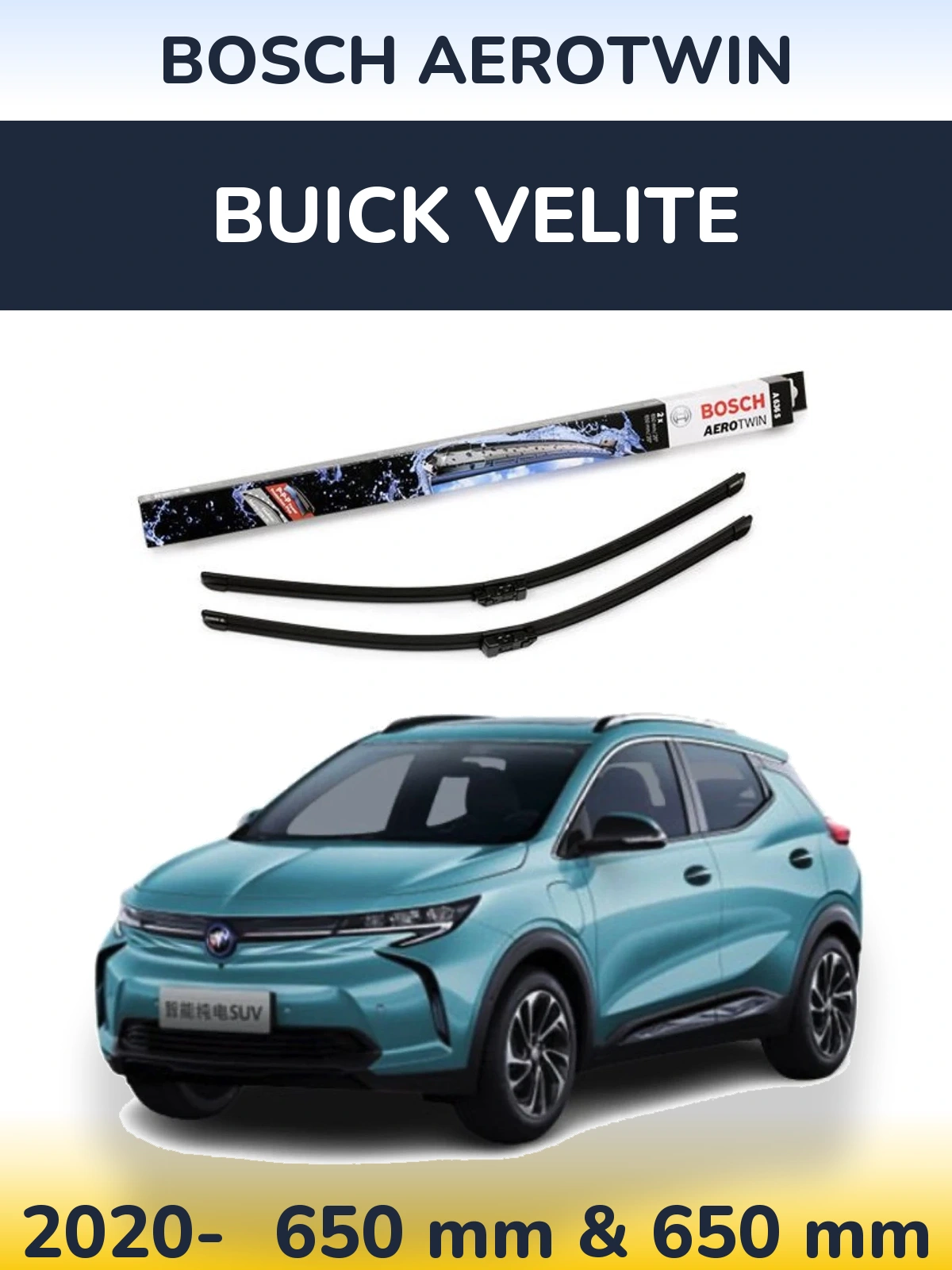 Torkarblad BOSCH AeroTwin för Buick Velite