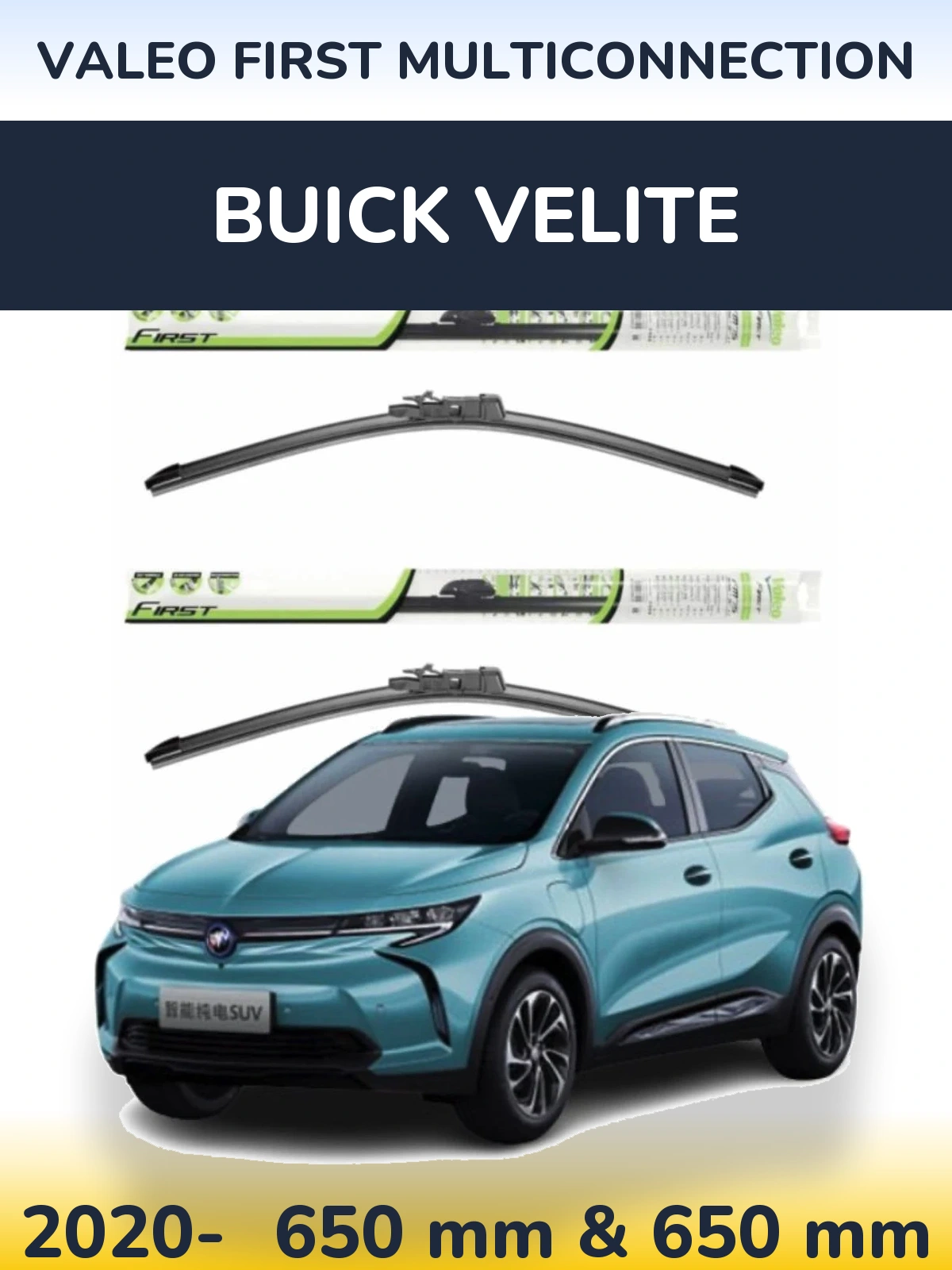 Torkarblad Valeo First MultiConnection för Buick Velite
