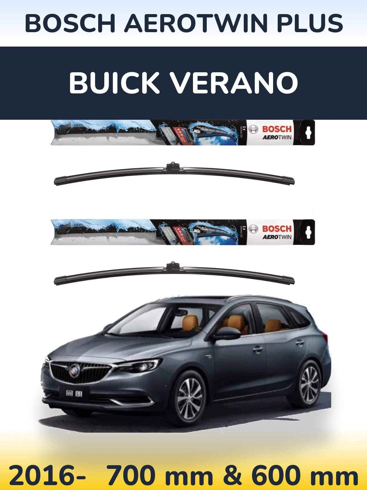 Torkarblad BOSCH AeroTwin Plus för Buick Verano
