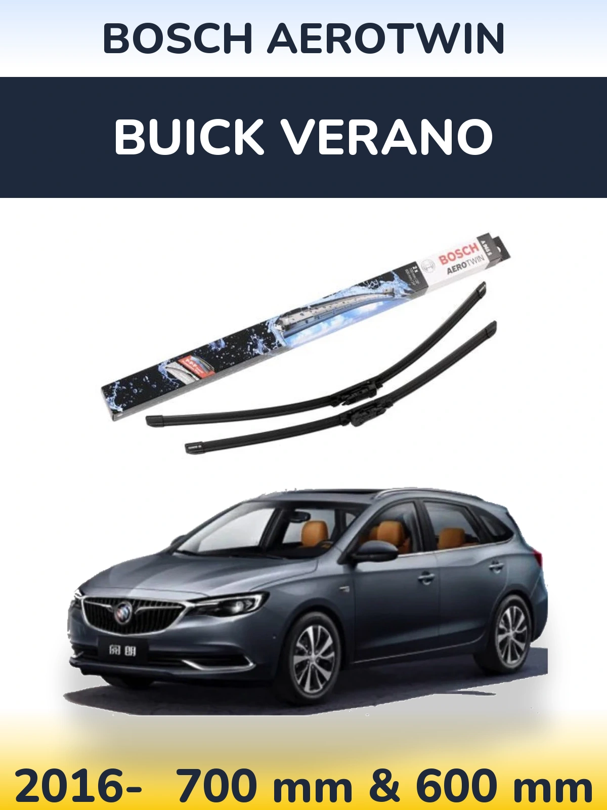 Torkarblad BOSCH AeroTwin för Buick Verano