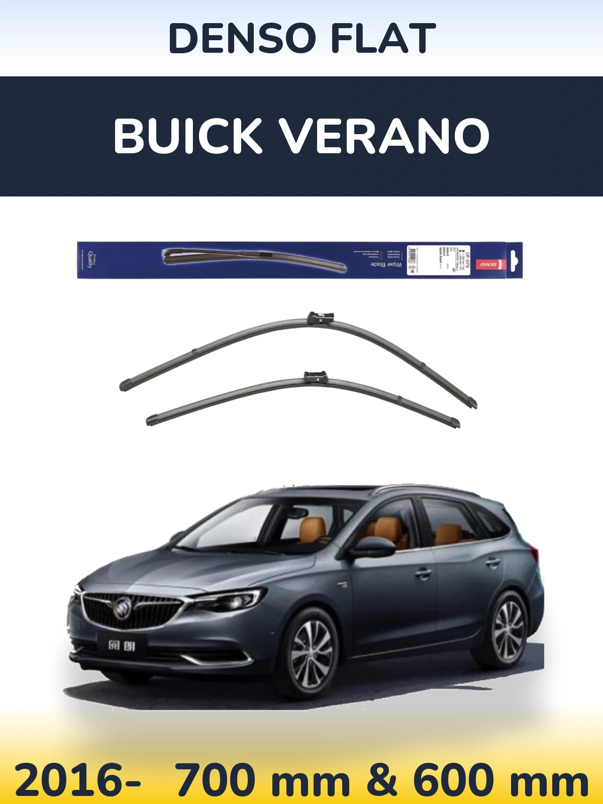 Torkarblad Denso Flat för Buick Verano