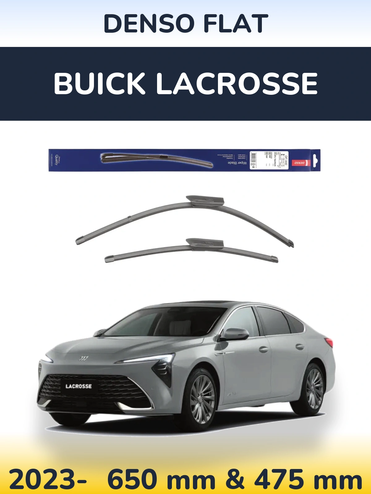 Torkarblad Denso Flat för Buick LaCrosse