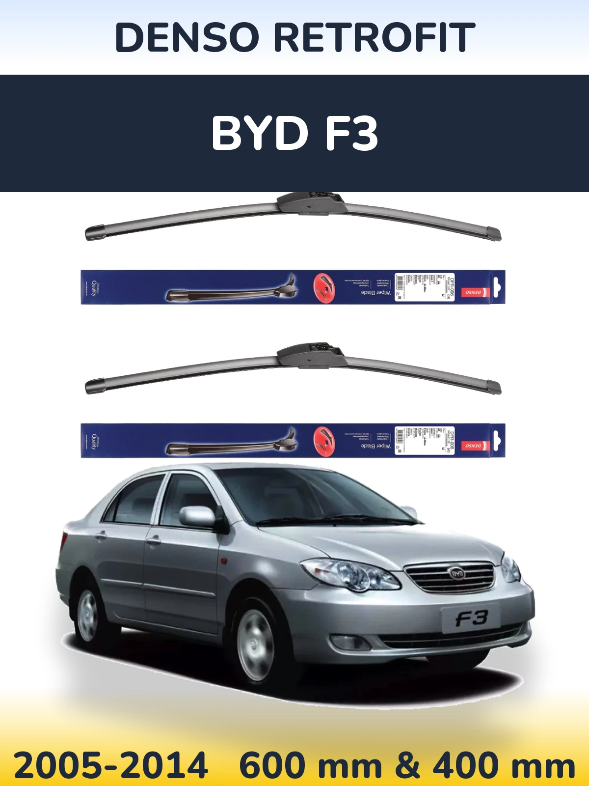 Torkarblad Denso Retrofit för BYD F3