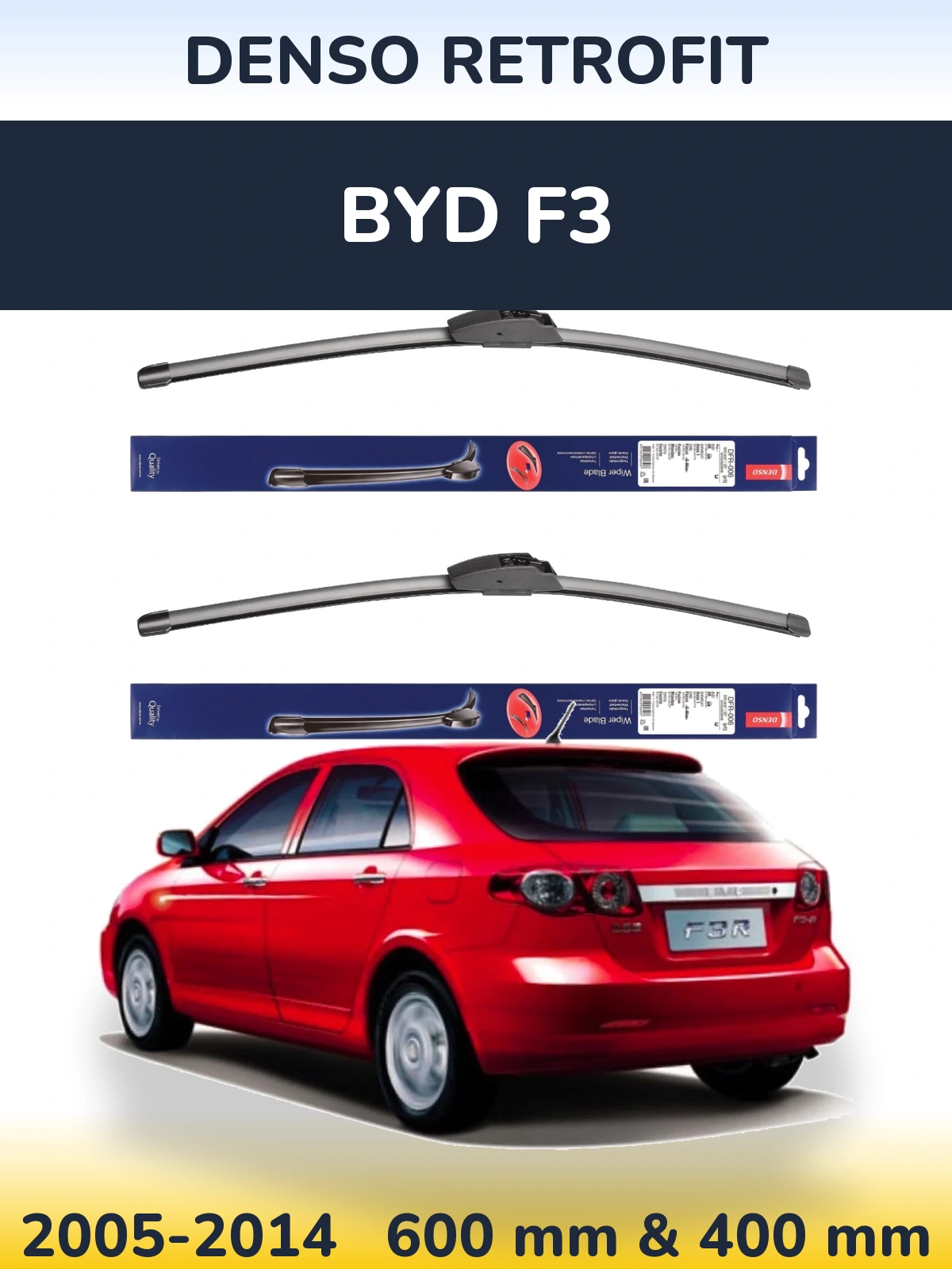Torkarblad Denso Retrofit för BYD F3