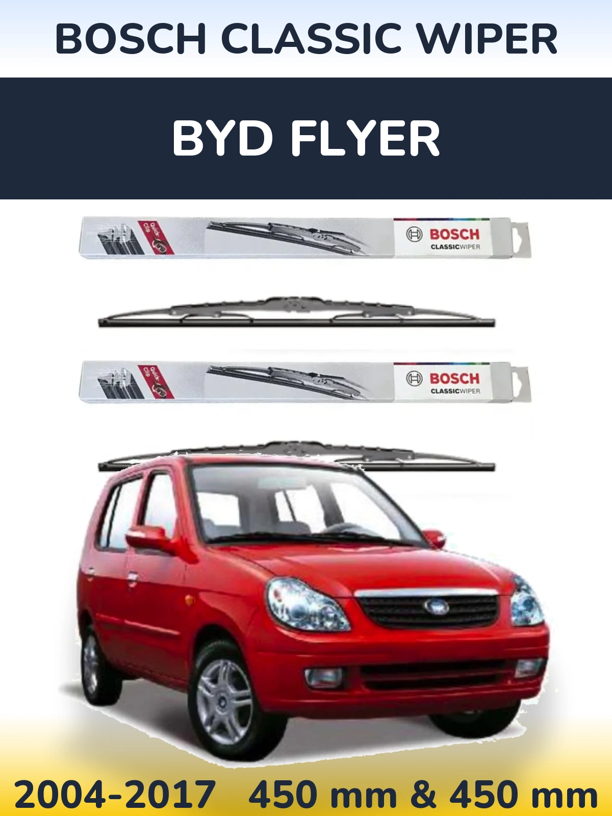 Torkarblad BOSCH Classic Wiper för BYD Flyer