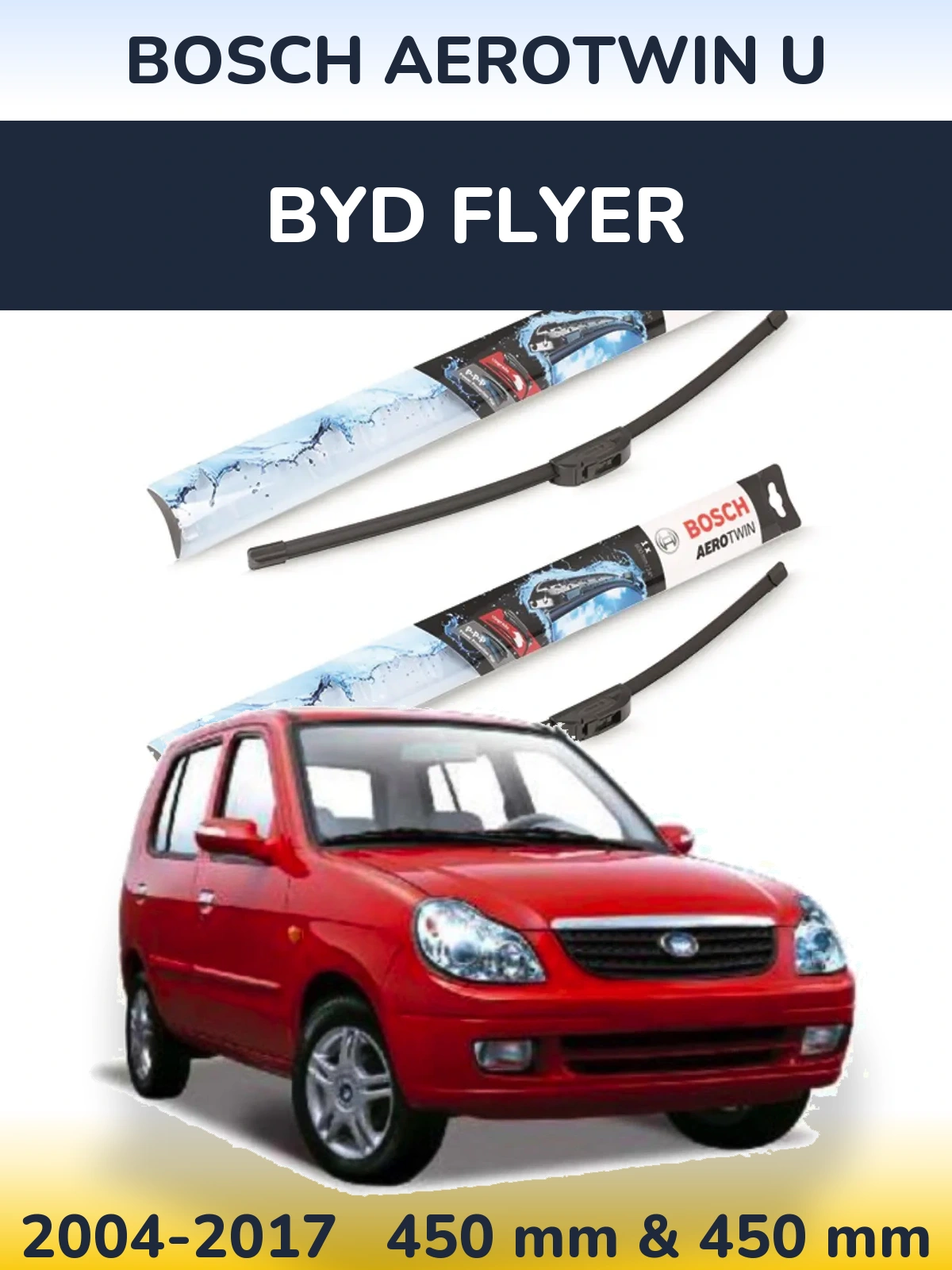 Torkarblad BOSCH AeroTwin U för BYD Flyer