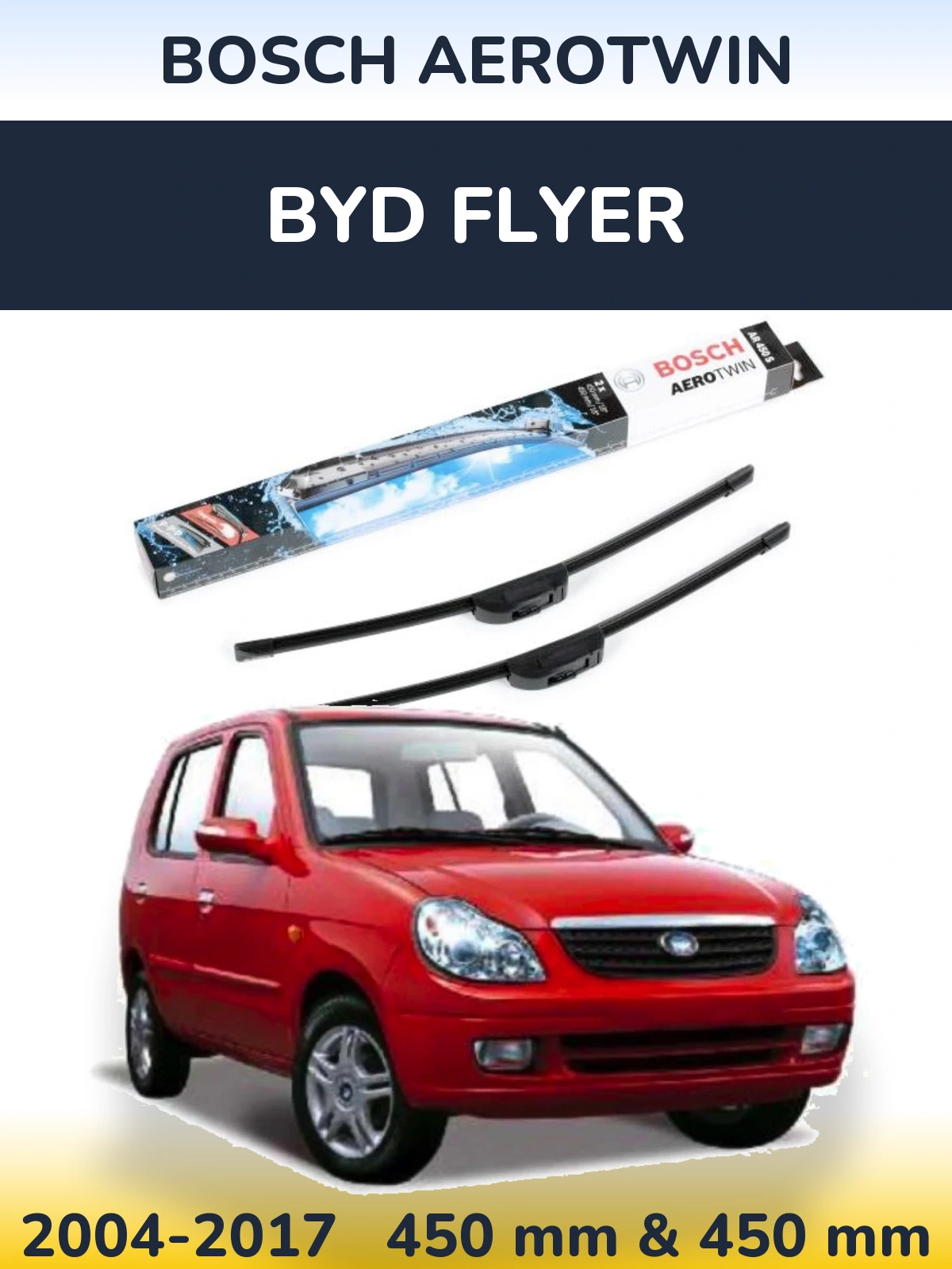Torkarblad BOSCH AeroTwin för BYD Flyer