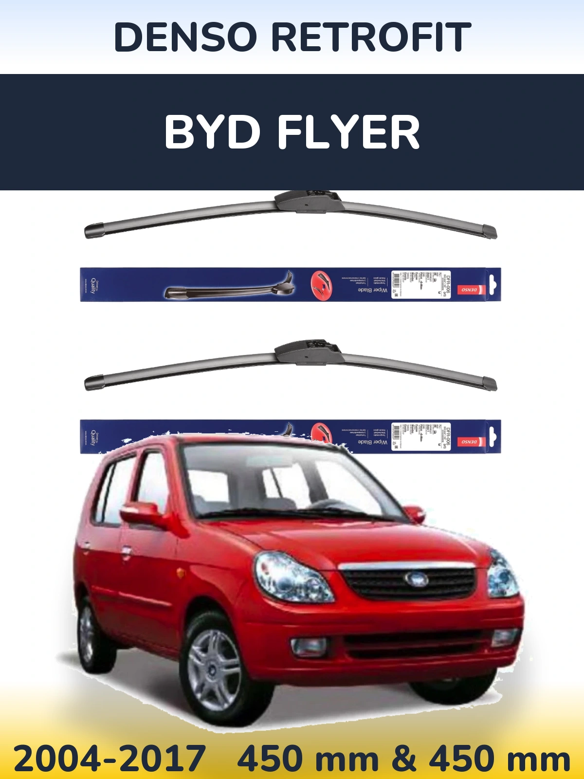 Torkarblad Denso Retrofit för BYD Flyer