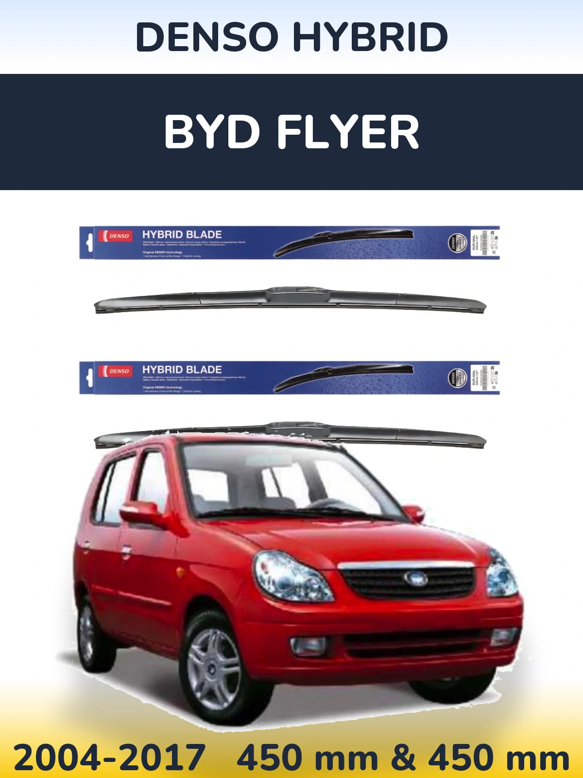 Torkarblad Denso Hybrid för BYD Flyer