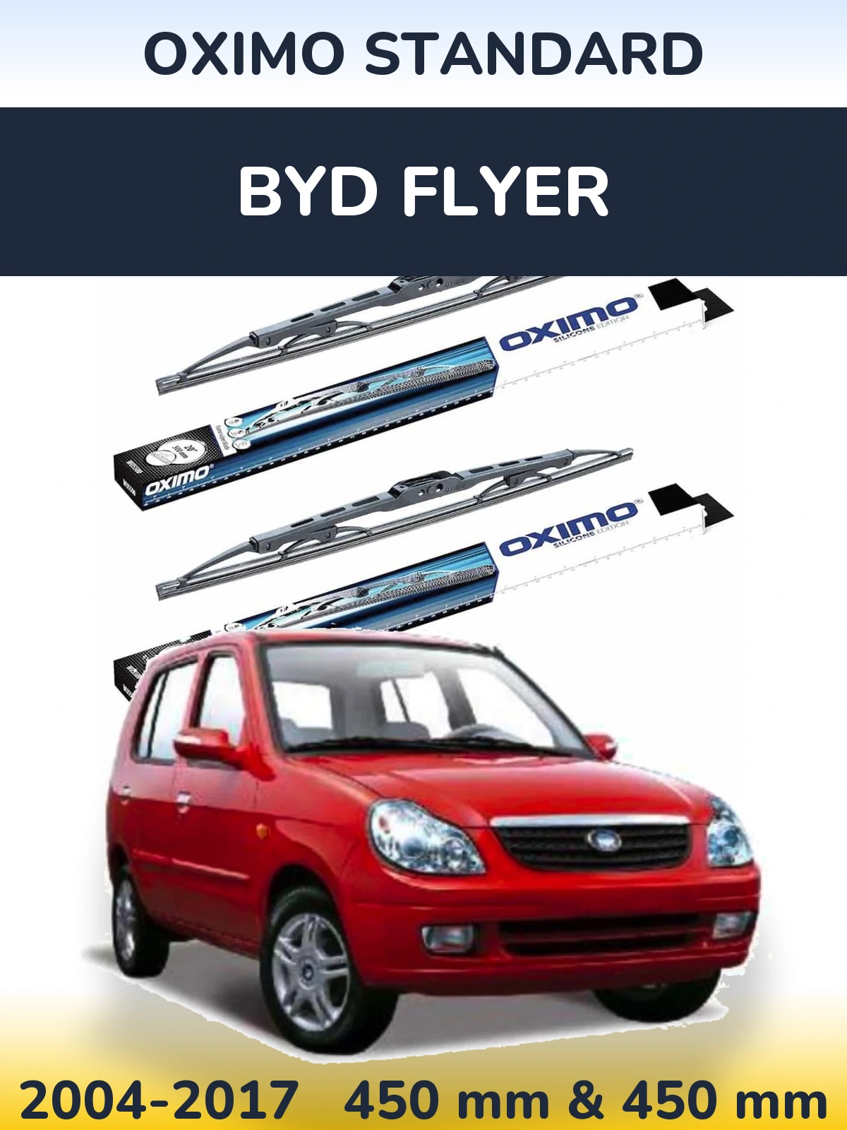 Torkarblad Oximo Standard för BYD Flyer