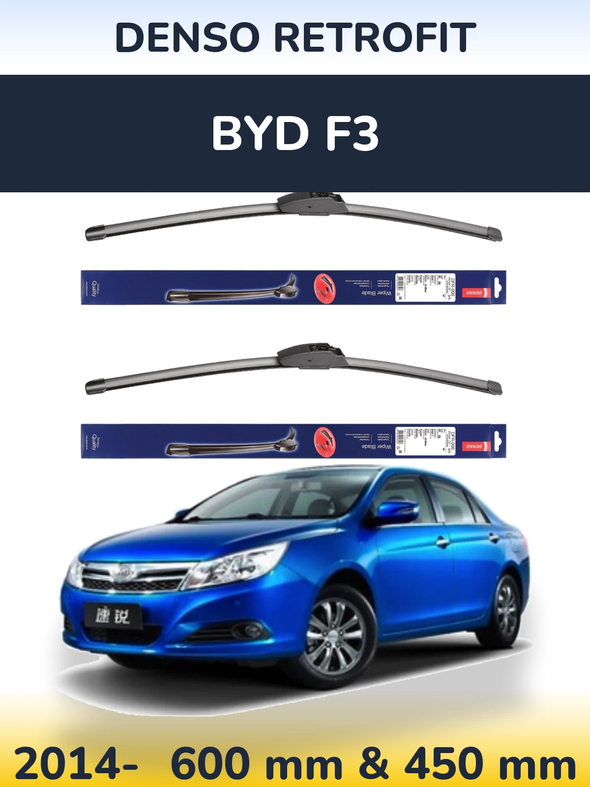 Torkarblad Denso Retrofit för BYD F3