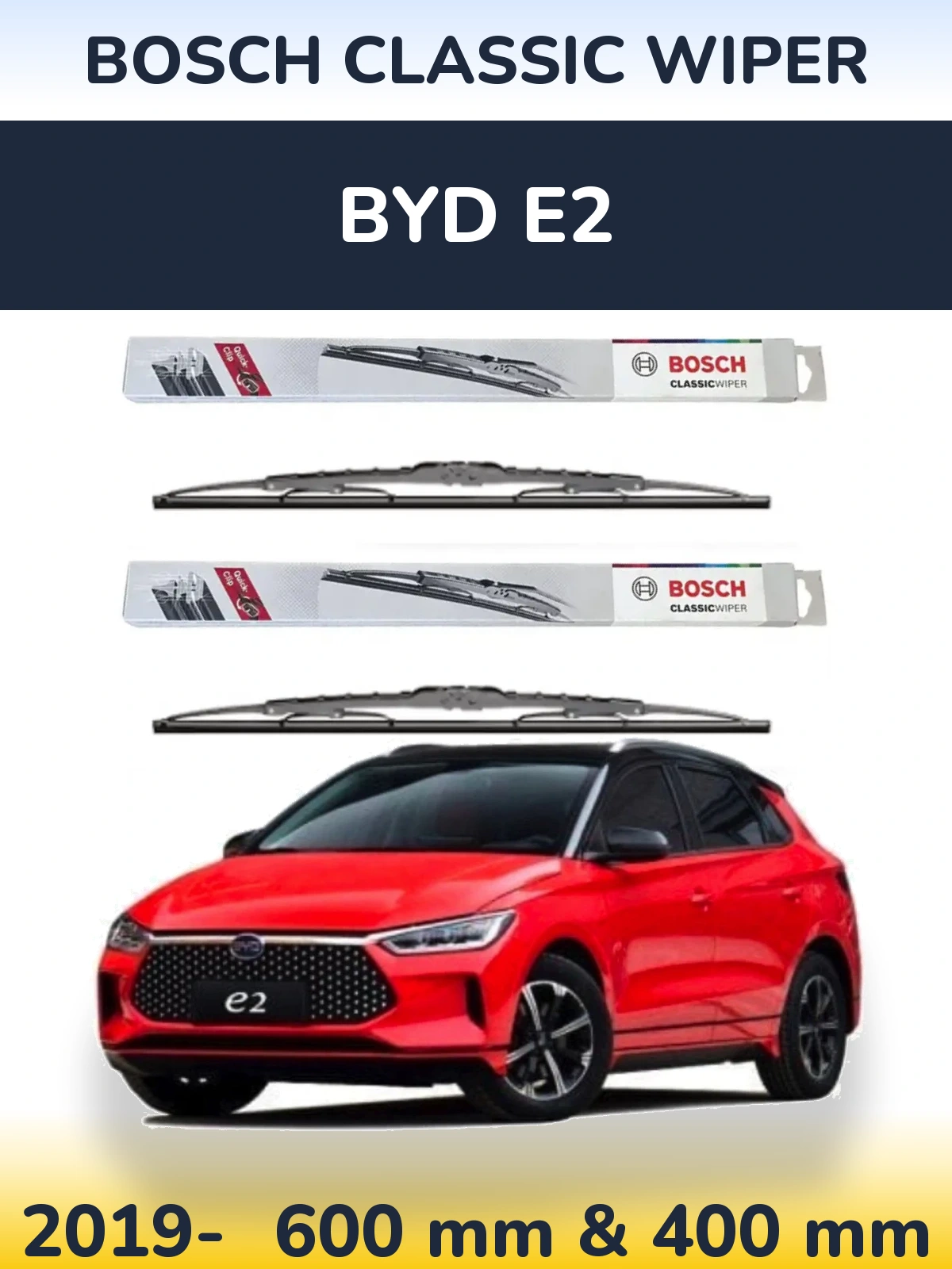 Torkarblad BOSCH Classic Wiper för BYD E2