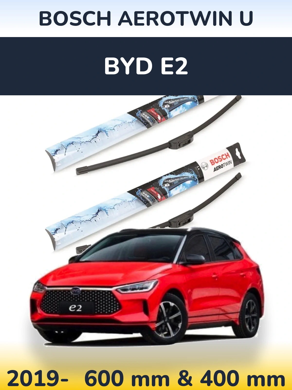 Torkarblad BOSCH AeroTwin U för BYD E2
