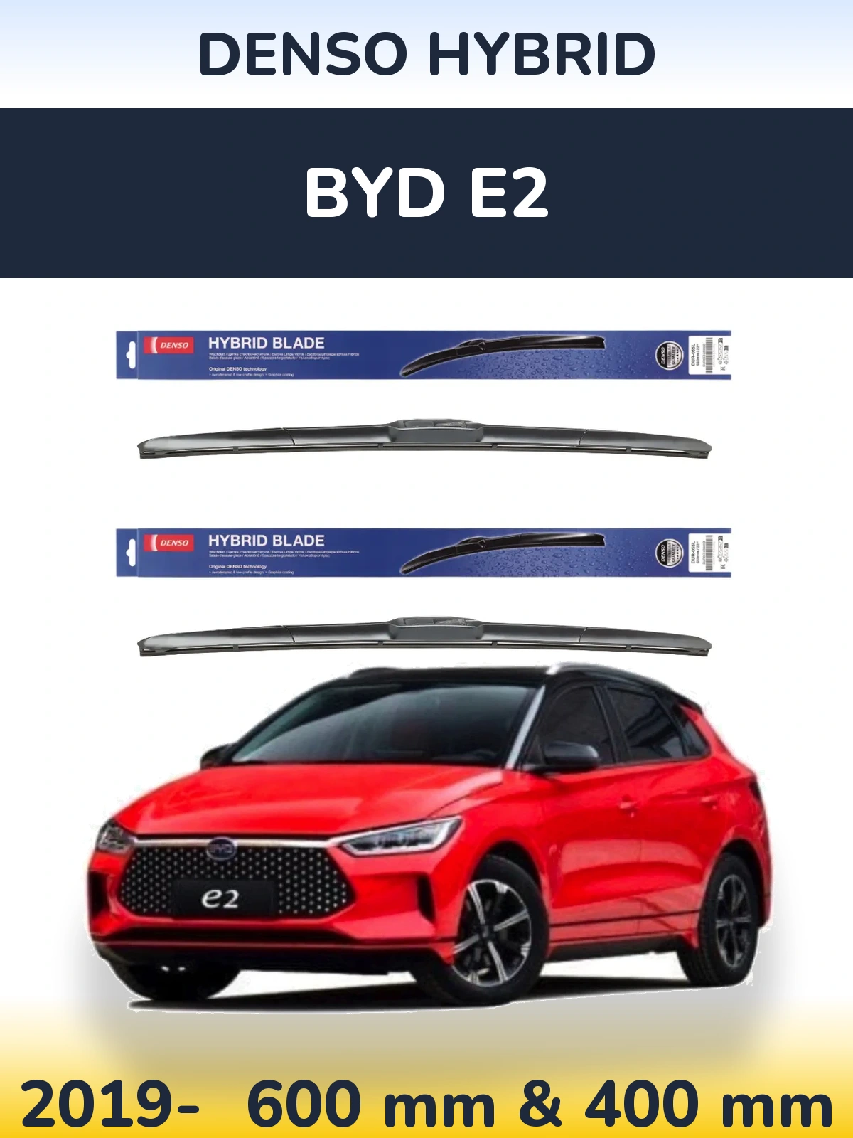 Torkarblad Denso Hybrid för BYD E2