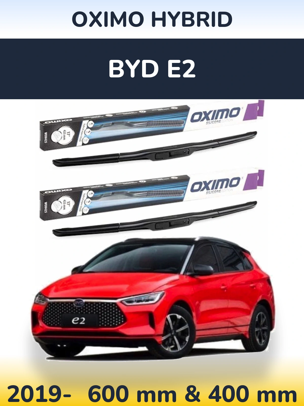 Torkarblad Oximo Hybrid för BYD E2