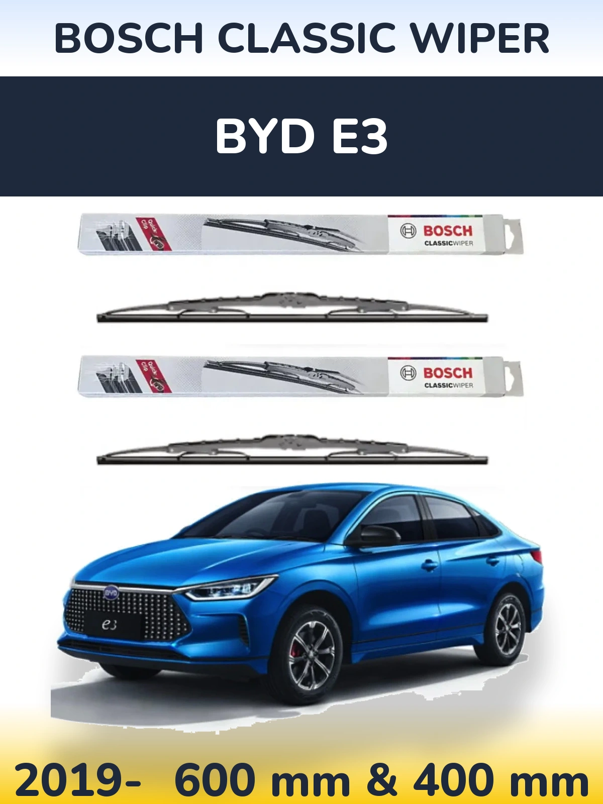 Torkarblad BOSCH Classic Wiper för BYD E3