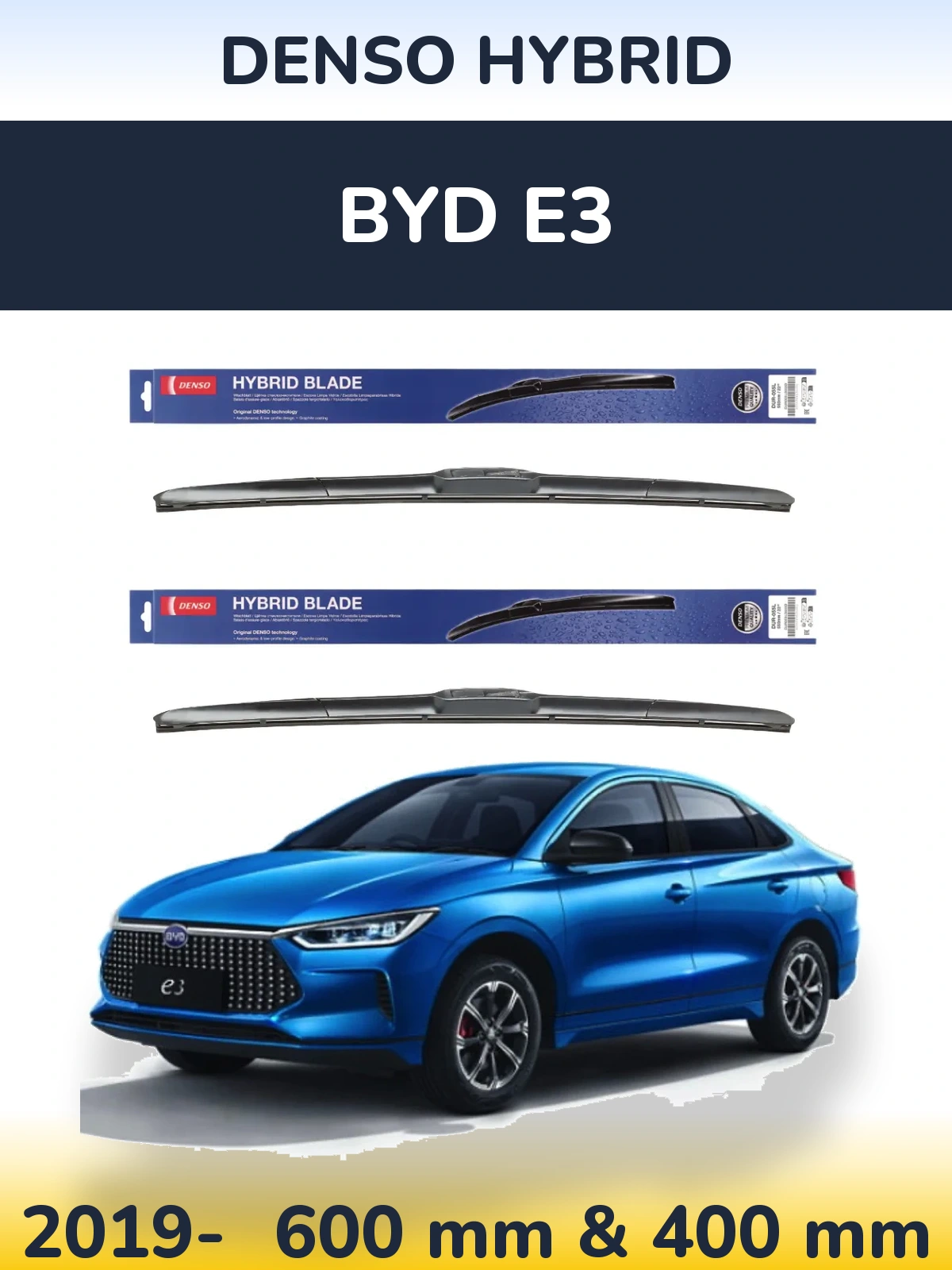 Torkarblad Denso Hybrid för BYD E3