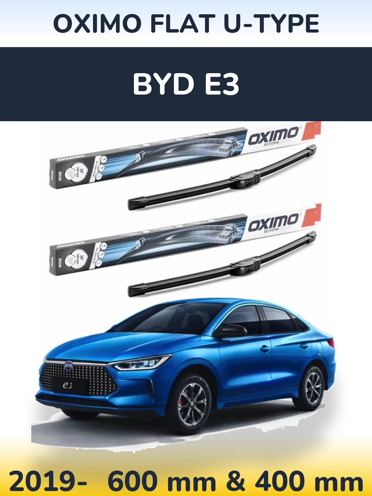Torkarblad Oximo Flat U-type för BYD E3