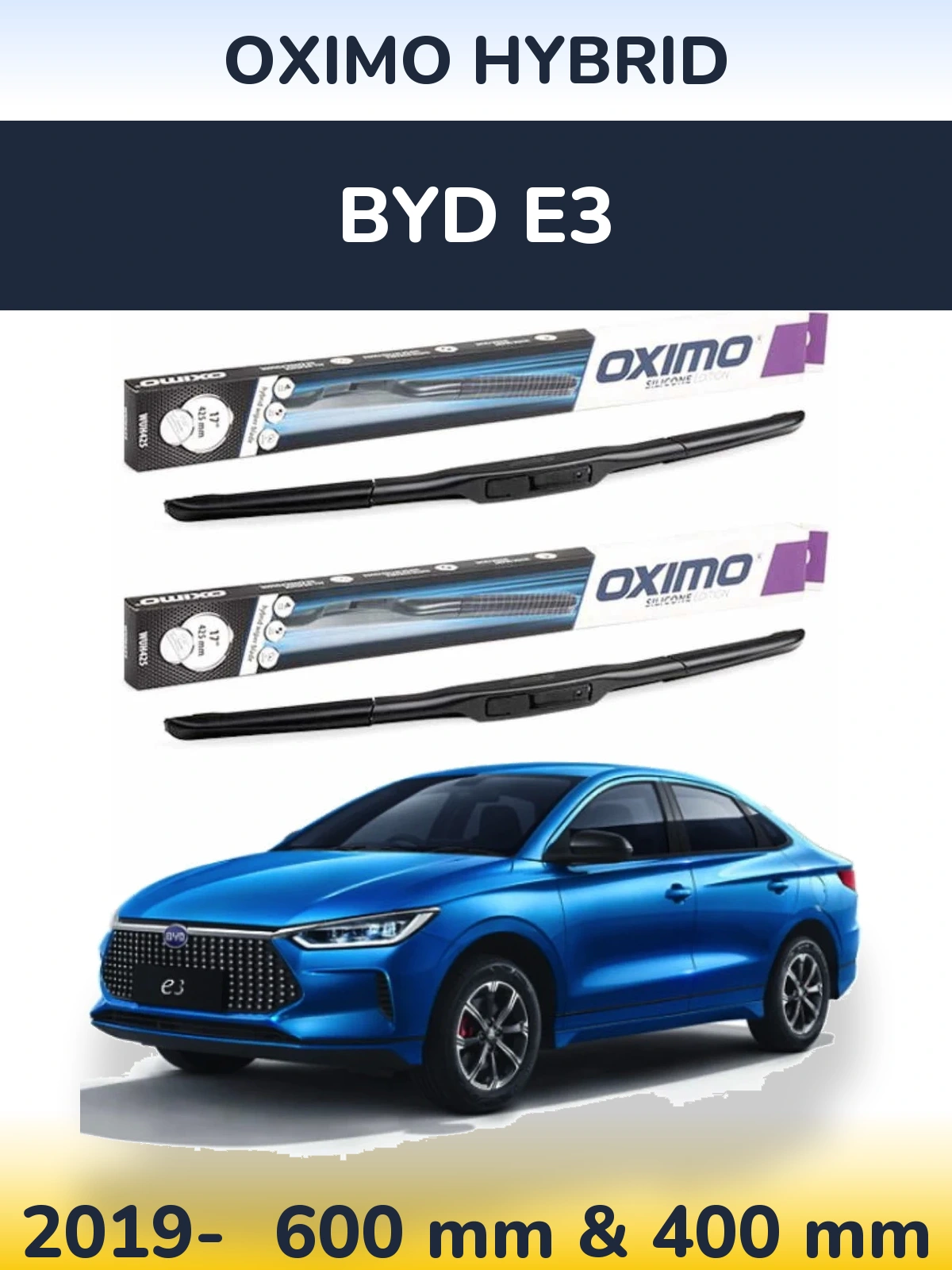 Torkarblad Oximo Hybrid för BYD E3