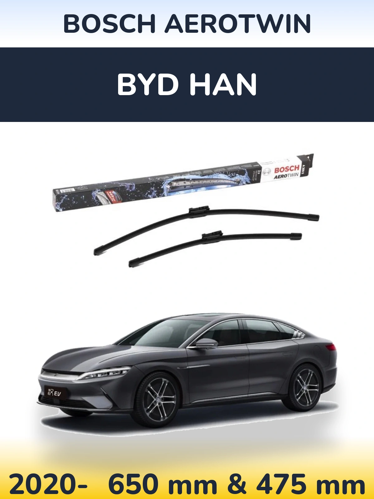 Torkarblad BOSCH AeroTwin för BYD Han