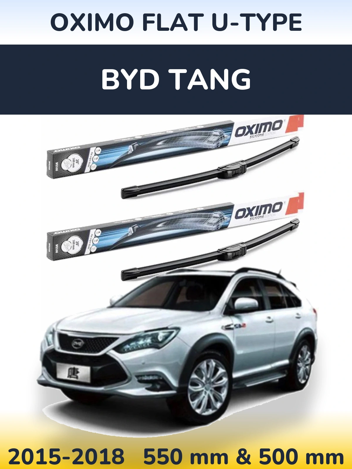 Torkarblad Oximo Flat U-type för BYD Tang