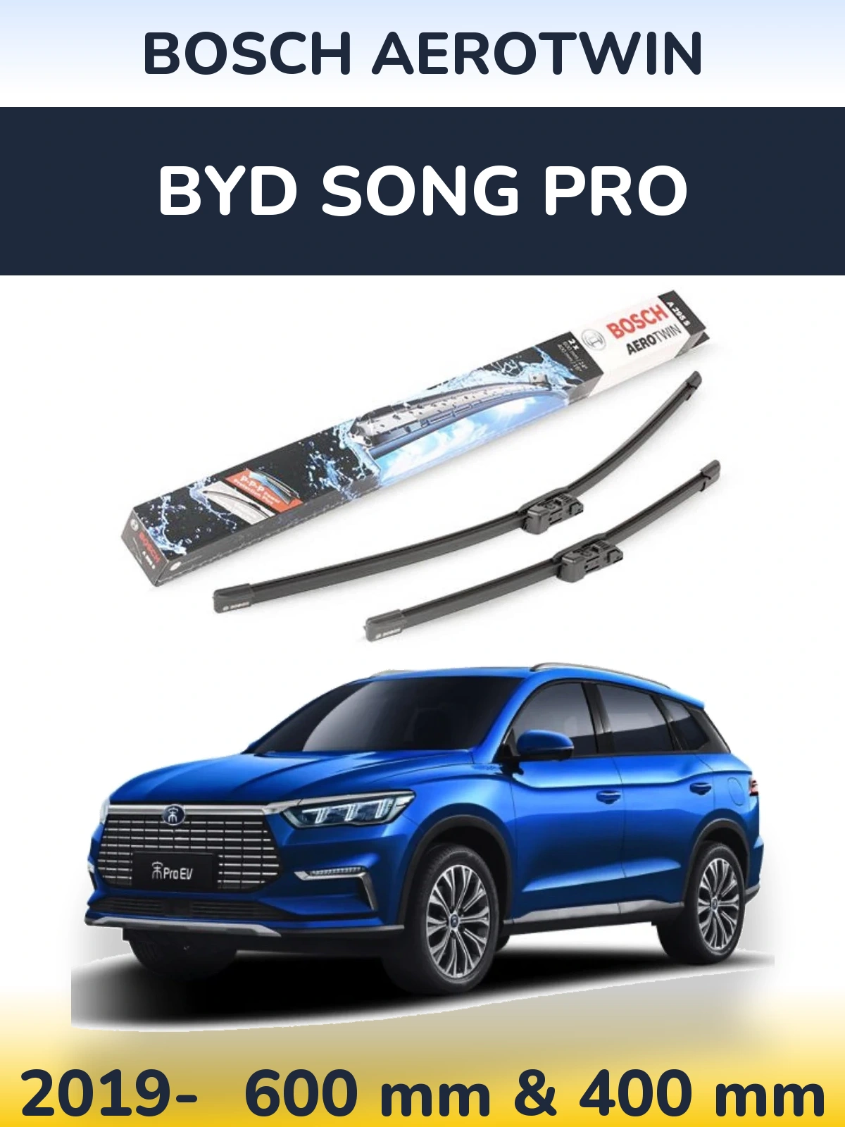Torkarblad BOSCH AeroTwin för BYD Song Pro